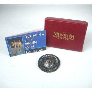 Jewish Angel Star Of David Pin Brooch Hebrew Museum Company Silver Shaddai Box